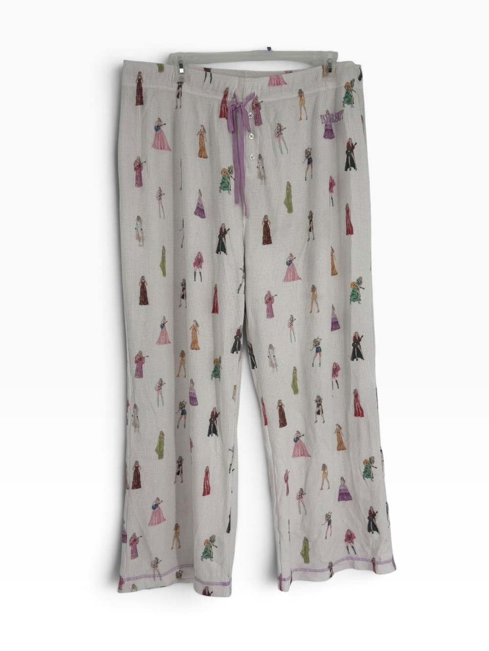 Taylor Swift The Eras Tour Waffle Knit Pajama Pants Size 4X Thermal Pull On